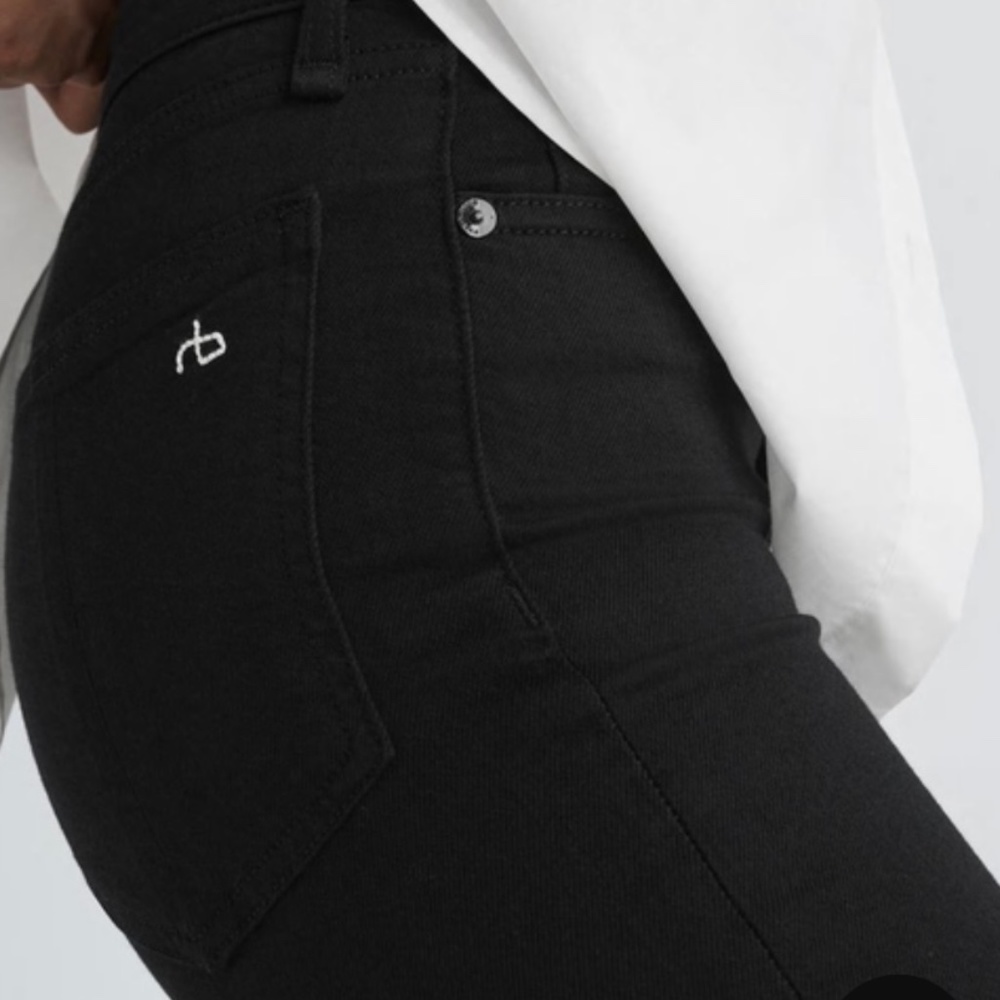 Rag and Bone High Rise Skinny jeans in Black size 28